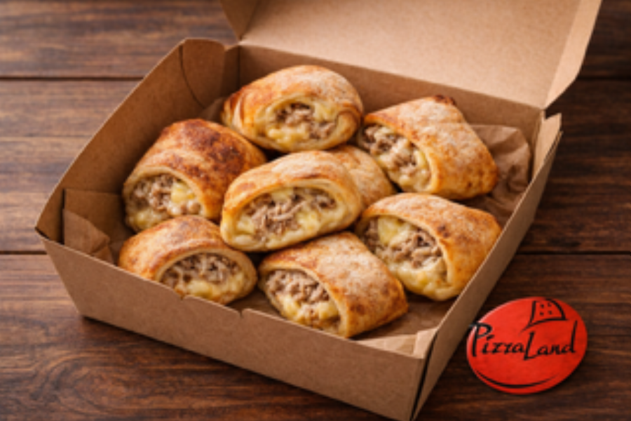 8 Pizzabrötchen mit Thunfisch und Gouda-Käse