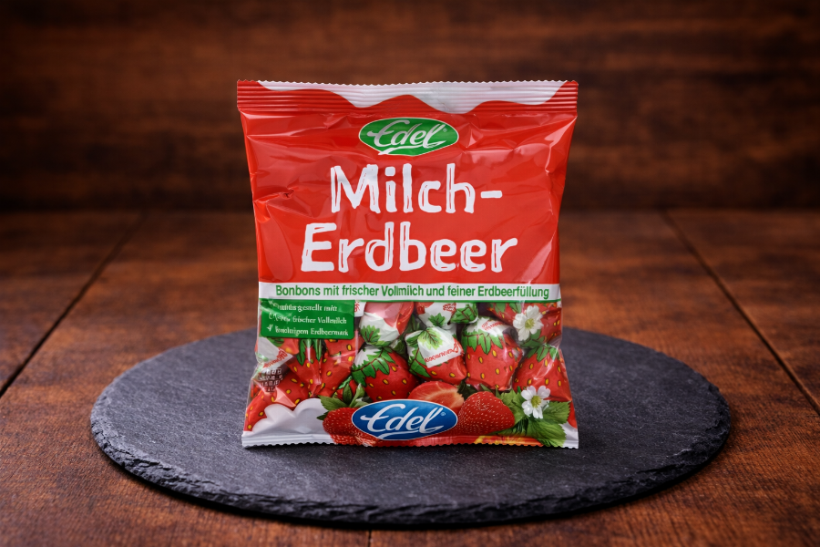 Milch-Erdbeer Bonbons