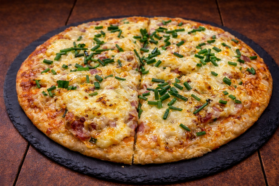 Rührei Pizza