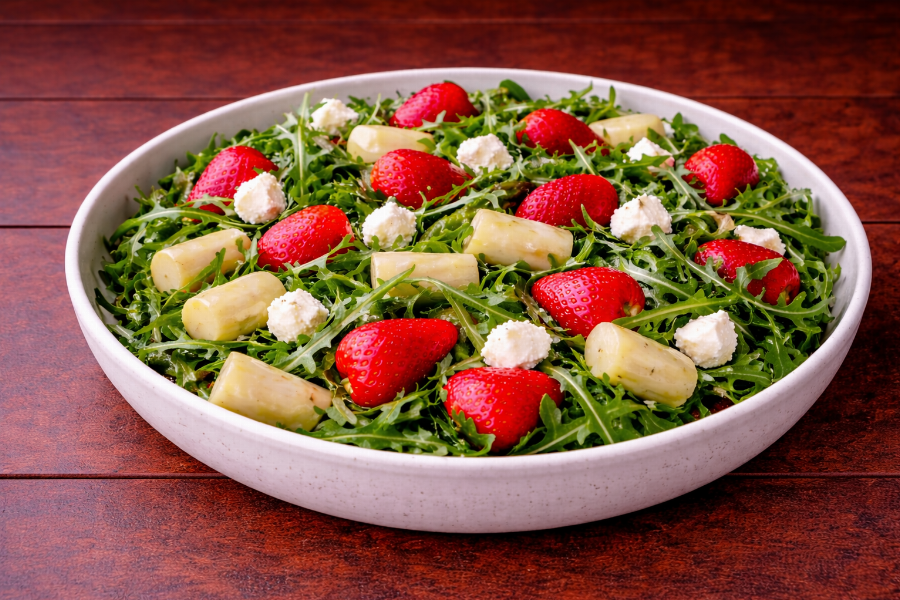 Spargel-Erdbeer-Salat