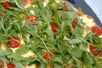 Vegetarischer Flammkuchen