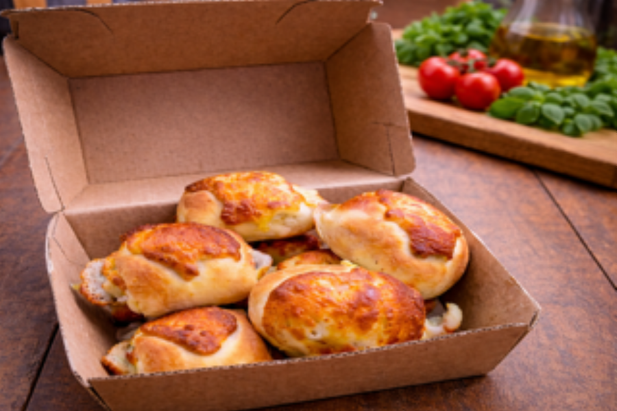 8 Knoblauch Pizzabrötchen